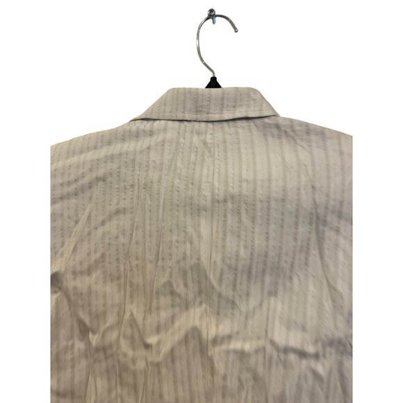 Calvin Klein Womens White Striped Blazer Jacket Size 8 - Picture 7 of 8